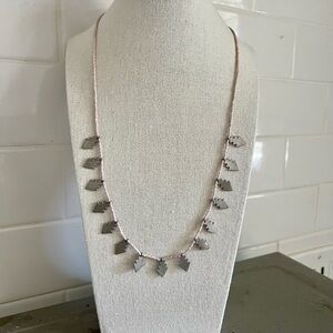 Molly M Designs bead and silver “Point” necklace